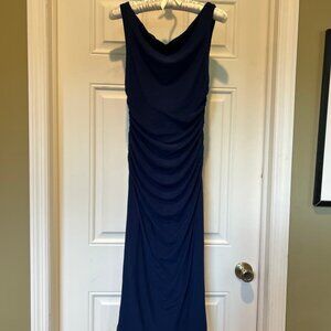 A beautiful navy blue formal dress